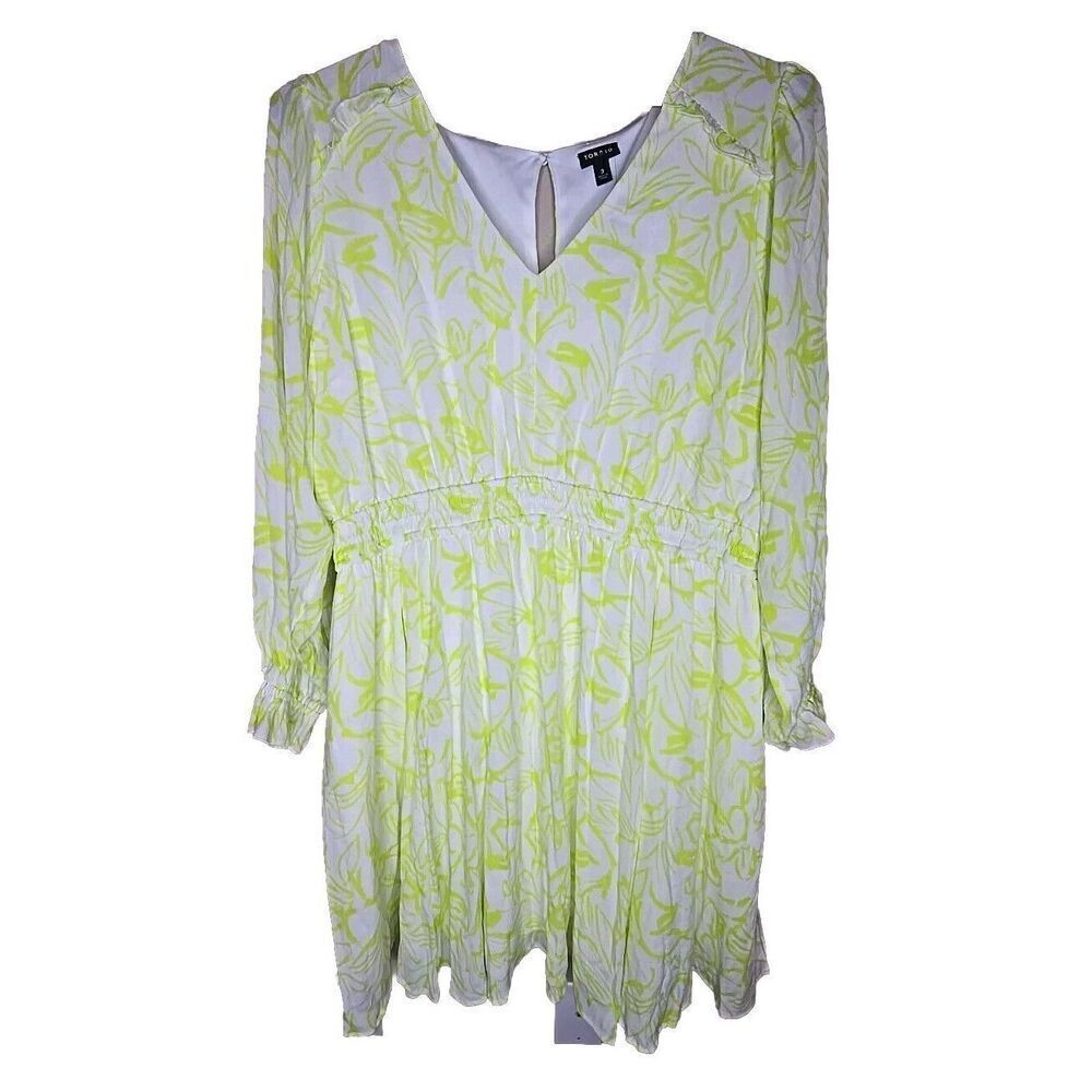 NWT Torrid Dress Mini Floral Yellow Gauze Wide Waist Skater Size 3x 22-24 NEW